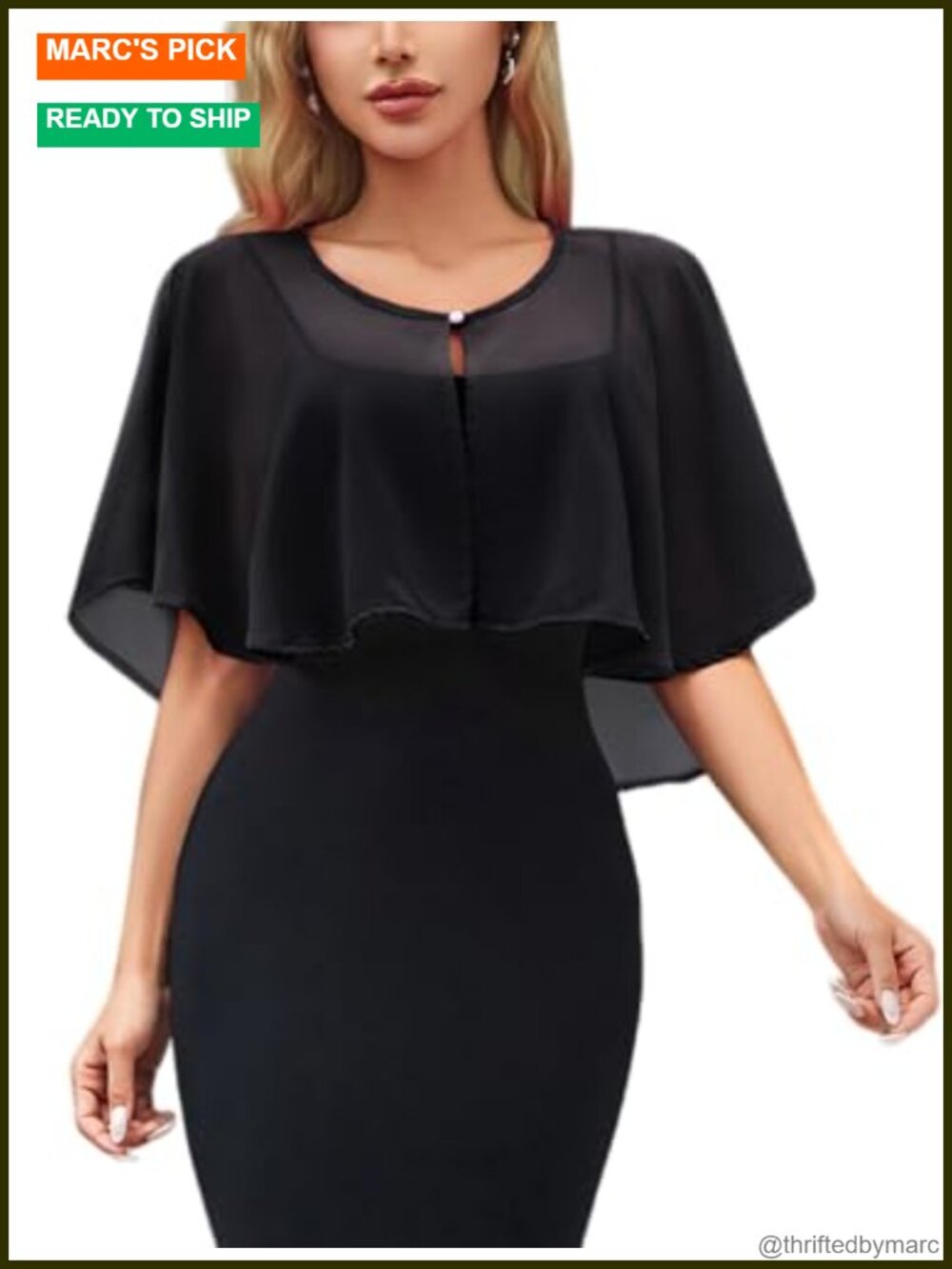 Chiffon Shawl Wrap Shrug for Evening Dress Wedding Party